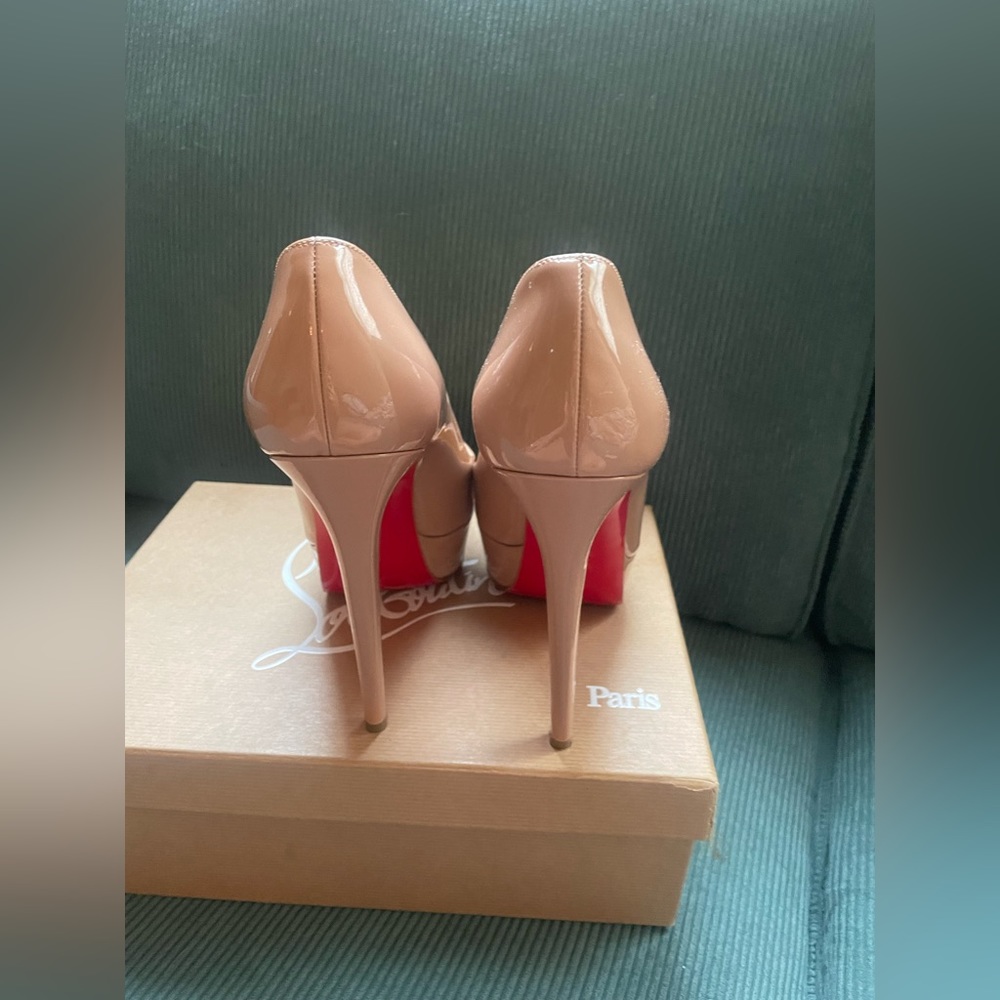 Nude Christian Louboutin Bianca 140 Platform heels size 40 - Picture 6 of 9